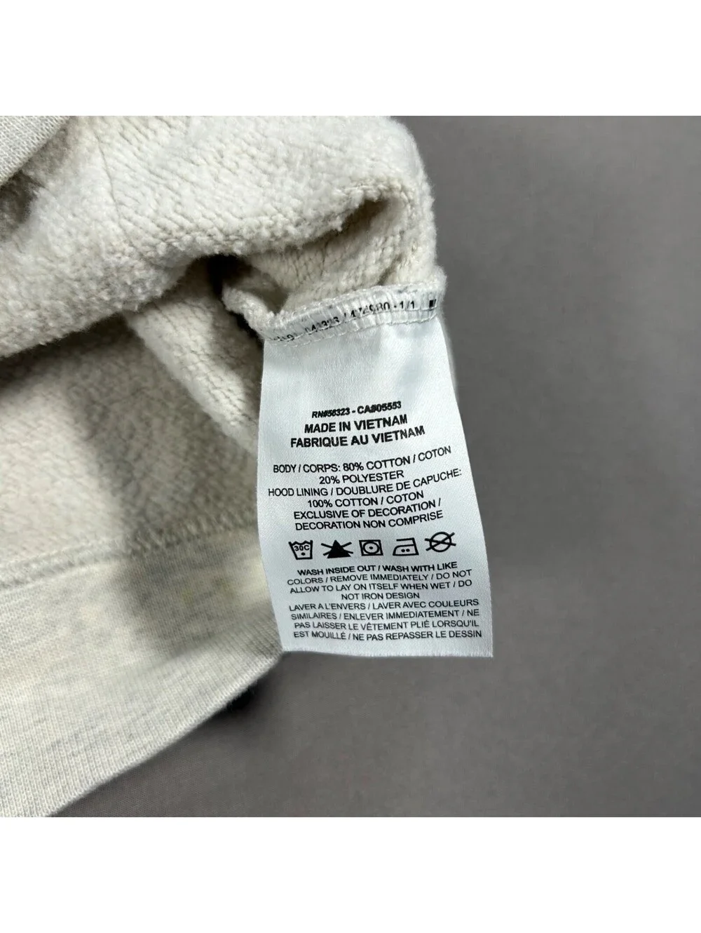 Nike Women's Beige Cream Pullover Hoodie - Classic Logo - Small - Read